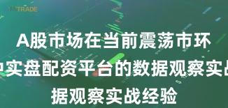 A股市场在当前震荡市环境里中实盘配资平台的数据观察实战经验